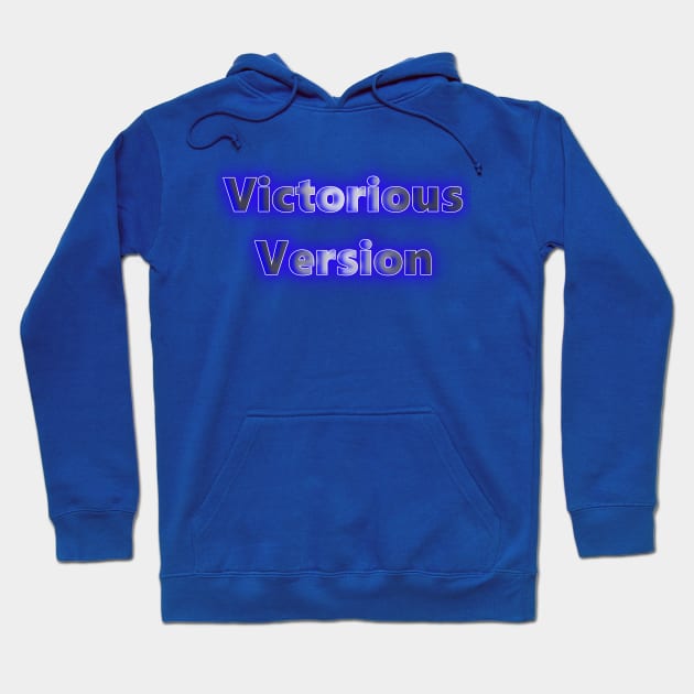 Victorious Version Neon Retro Hoodie by Creative Creation